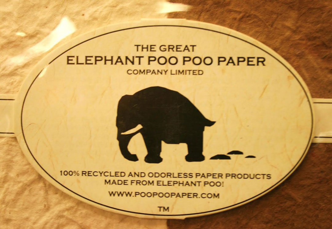 Logo Elephant Dung Paper